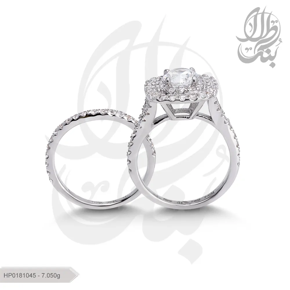 حلقه و پشت حلقه پایه جواهر لوکس بارمان گلد 0181045