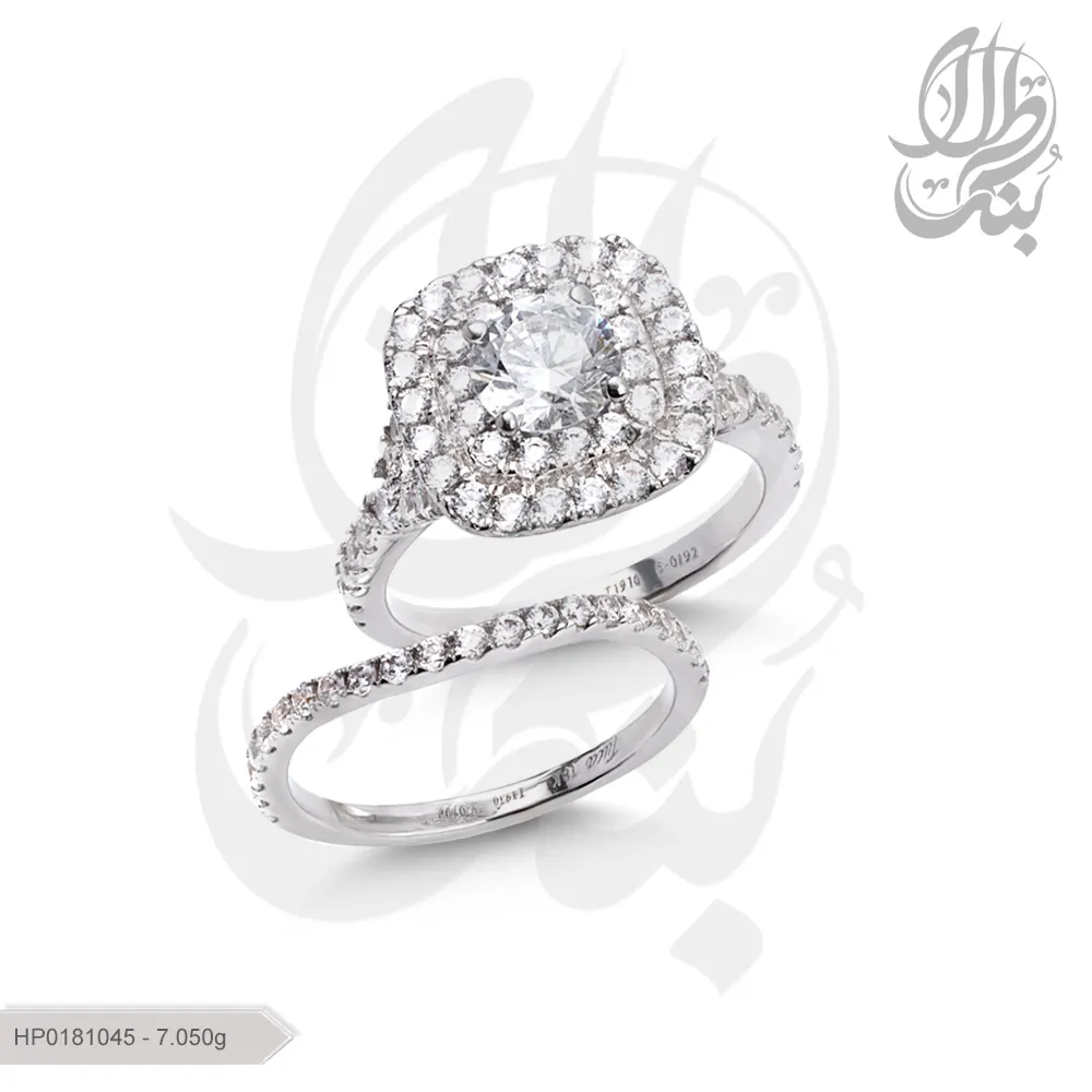 حلقه و پشت حلقه پایه جواهر لوکس بارمان گلد 0181045