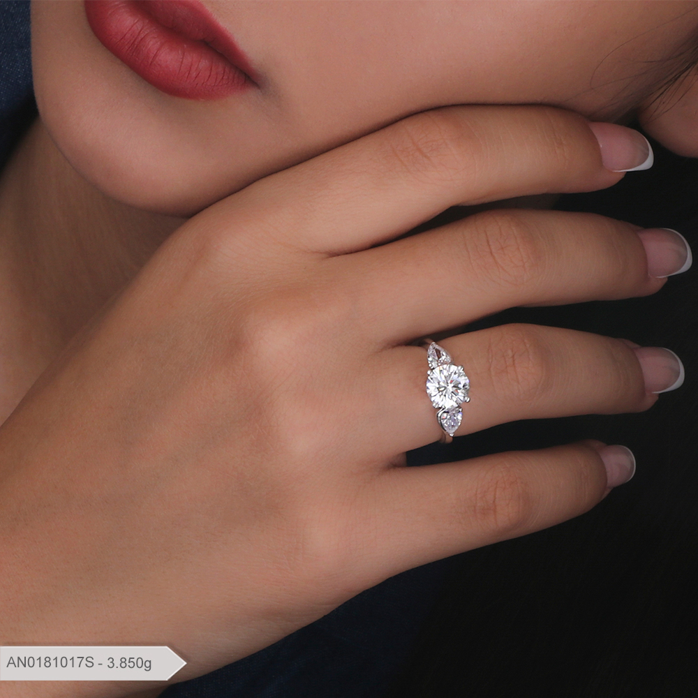 انگشتر پایه جواهر لوکس بارمان گلد 0181017