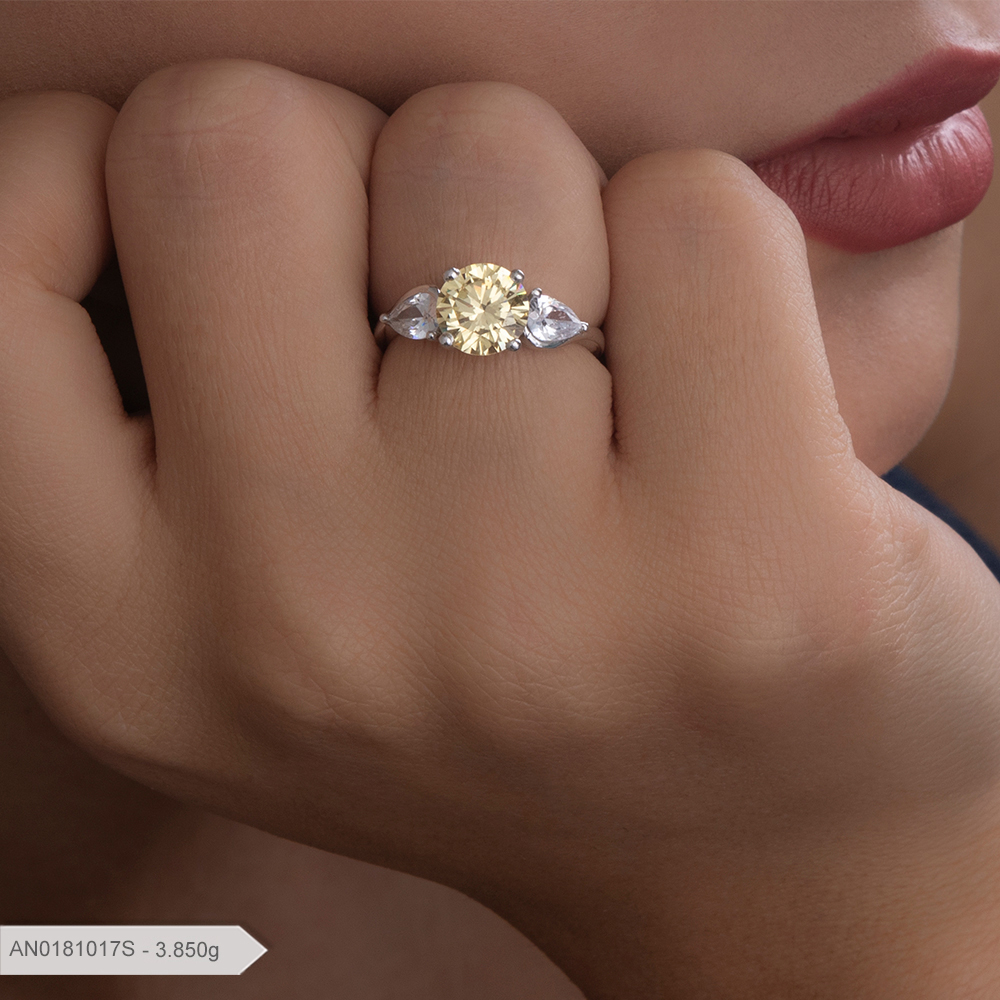 انگشتر پایه جواهر لوکس بارمان گلد 0181017