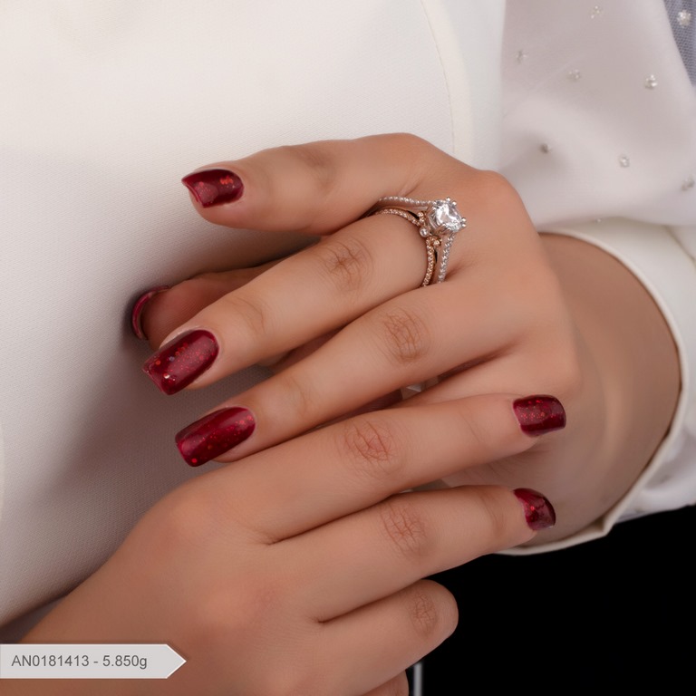 انگشتر پایه جواهر لوکس بارمان گلد 0181413