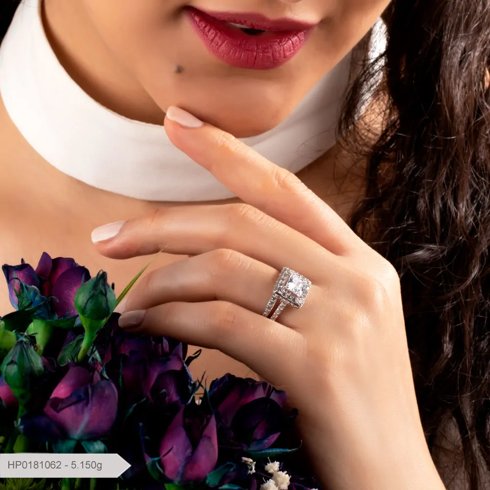حلقه و پشت حلقه پایه جواهر لوکس بارمان گلد 0181062