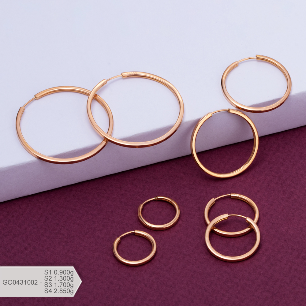 گوشواره حلقه ای پروفیلی 0431002