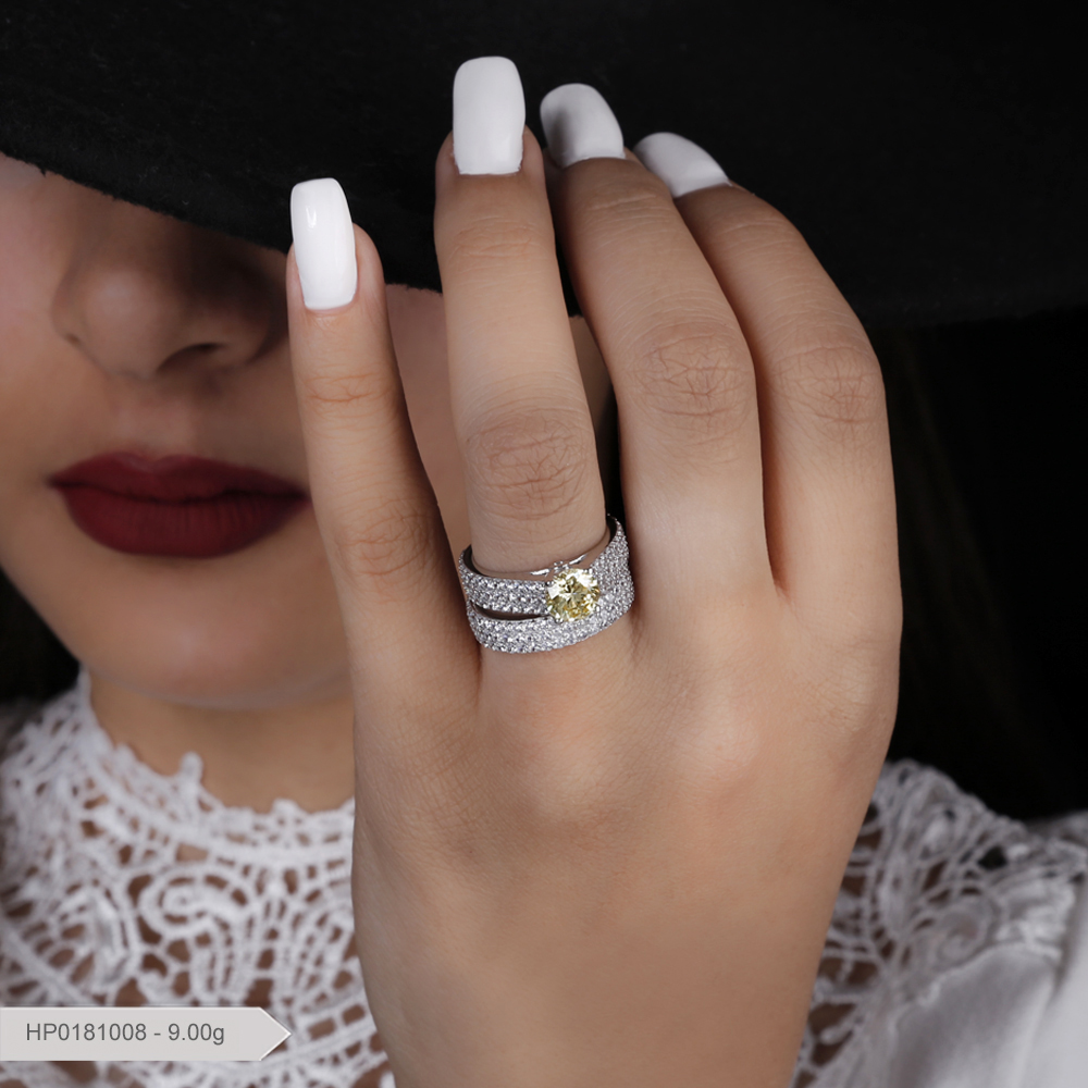 حلقه و پشت حلقه پایه جواهر لوکس بارمان گلد 0181008