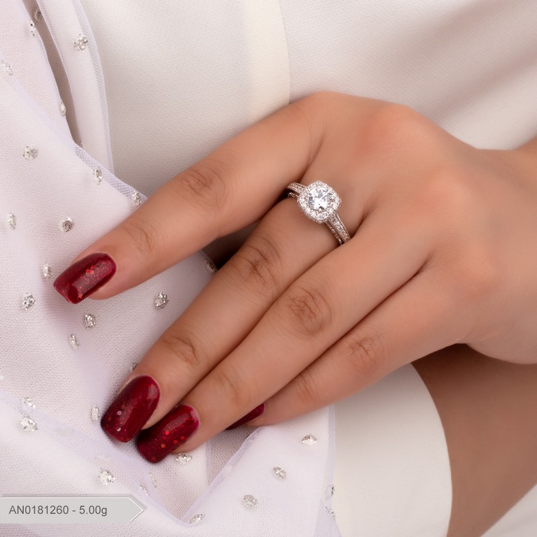 انگشتر پایه جواهر لوکس بارمان گلد 0181260