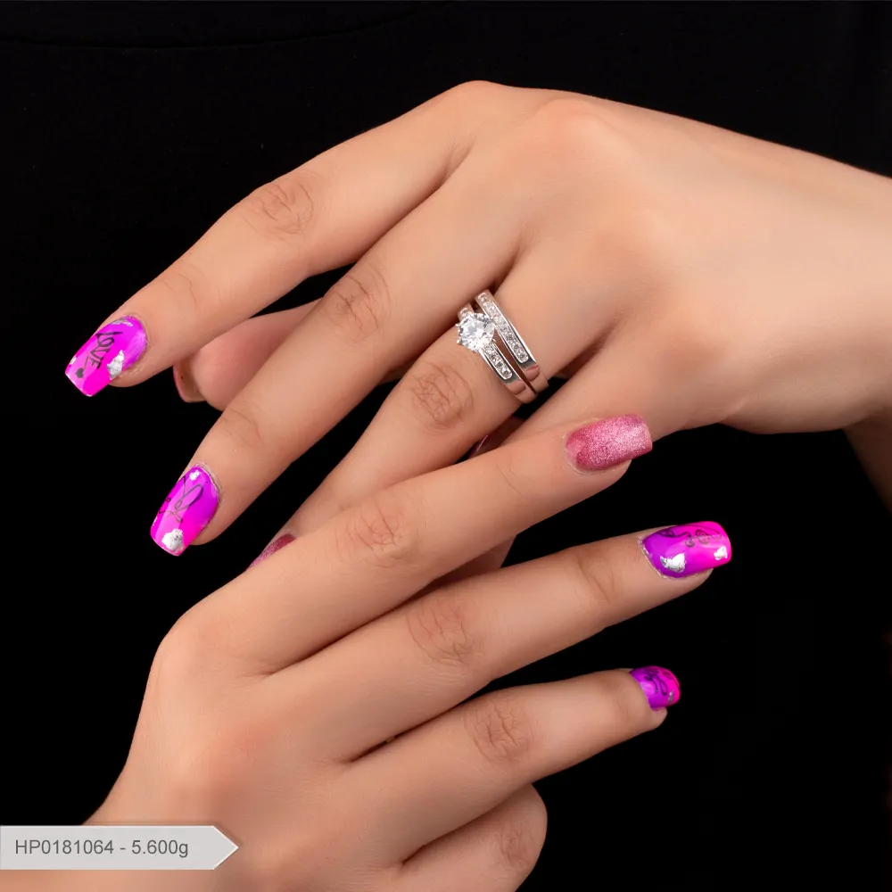 حلقه و پشت حلقه پایه جواهر لوکس بارمان گلد 0181064